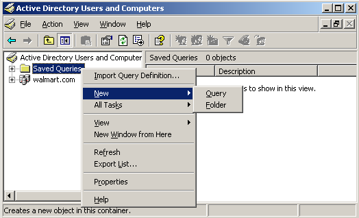 Active Directory Saved Query