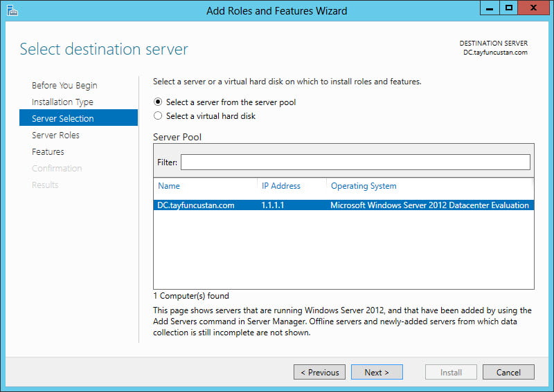 Server 2012’de Masaüstü Ikonlarını Aktifleştirme