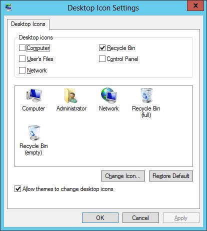Server 2012’de Masaüstü Ikonlarını Aktifleştirme 9 Server 2012’de Masaüstü Ikonlarını Aktifleştirme